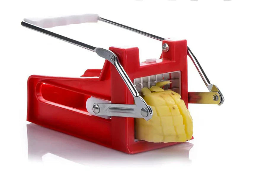 French Fry Cutter, 2-blade Potato Slicer, Non-slip Suction Lock Technology